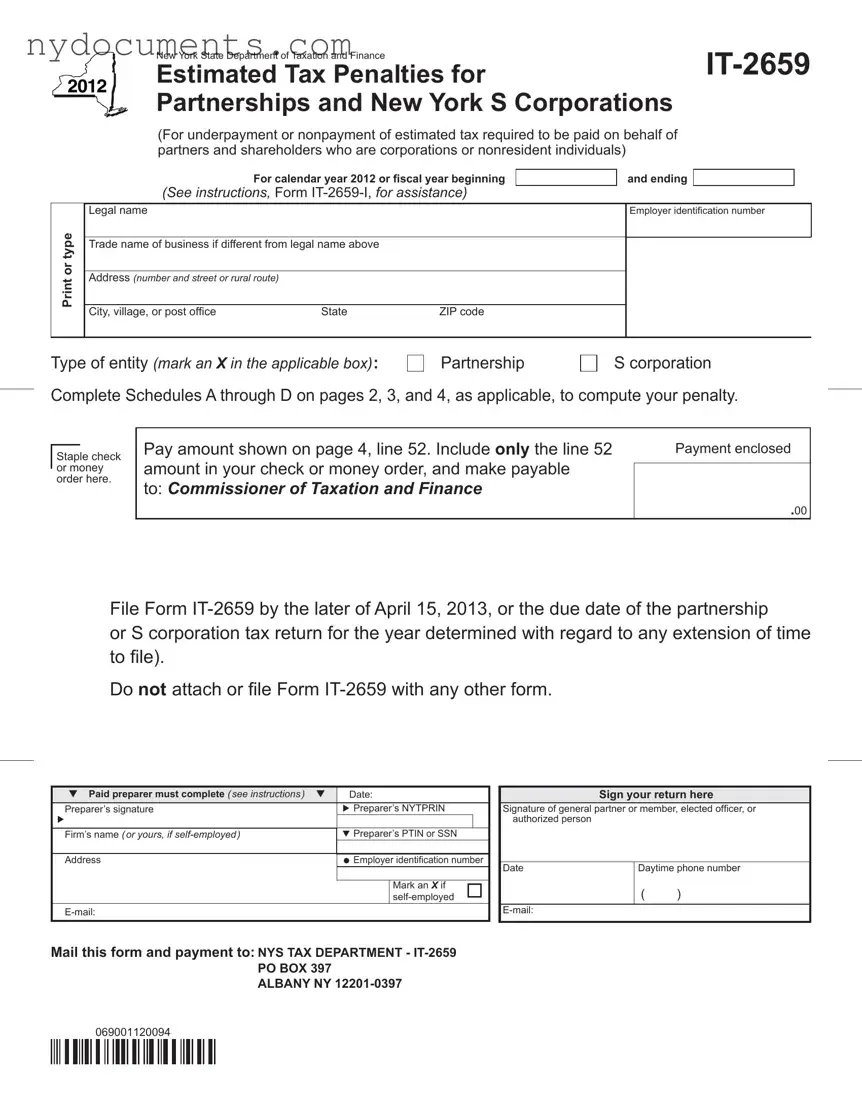 New York It 2659 Template