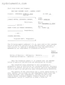 Judgment New York Supreme Court Template