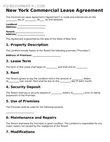 Valid  Commercial Lease Agreement Template for New York