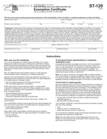 New York Hotel Tax Exempt Template