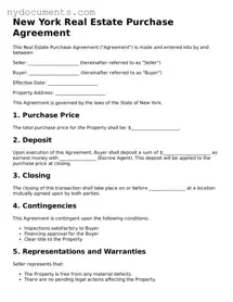 Valid  Real Estate Purchase Agreement Template for New York