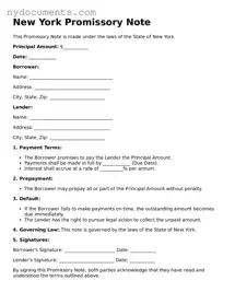 Valid  Promissory Note Template for New York