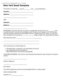 Valid  Deed Template for New York